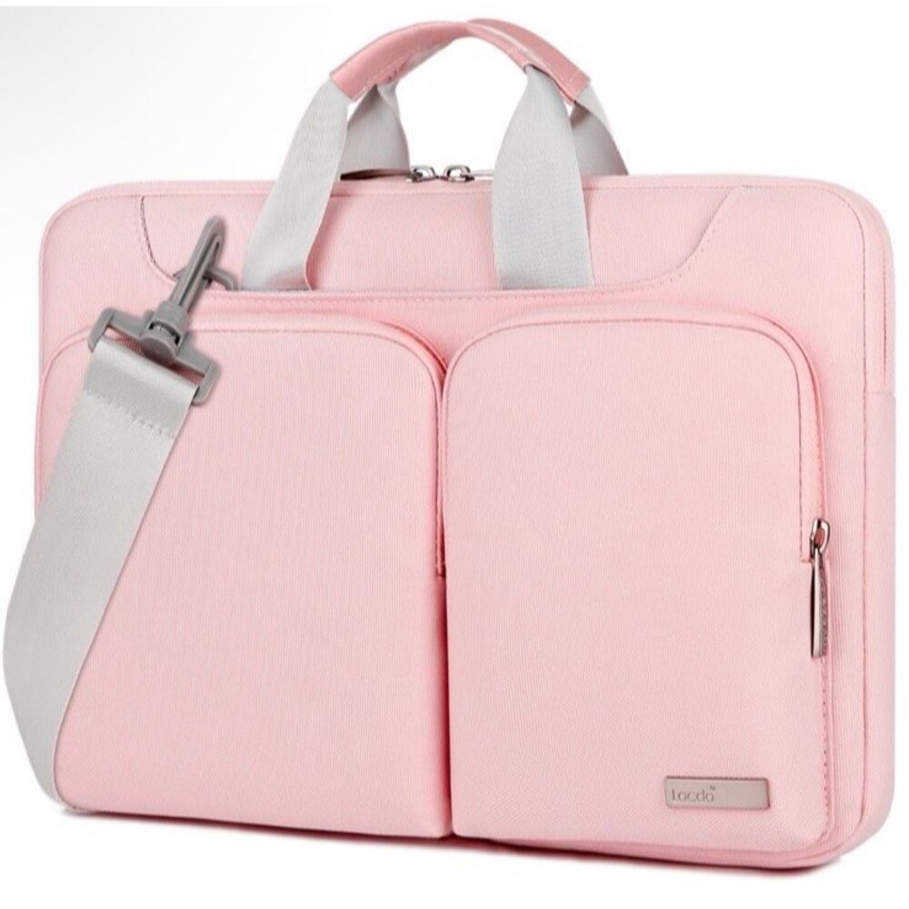 Lacdo 360° Protective Laptop Shoulder Bag Sleeve Case for 13" Laptops Macbooks